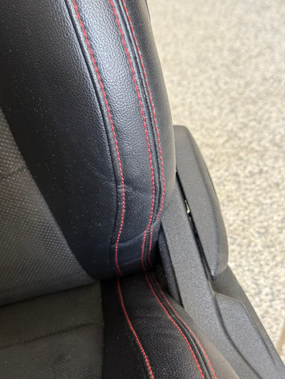 2018-2023 Ford Mustang GT California Special Front Rear Seats Black Red Stitch