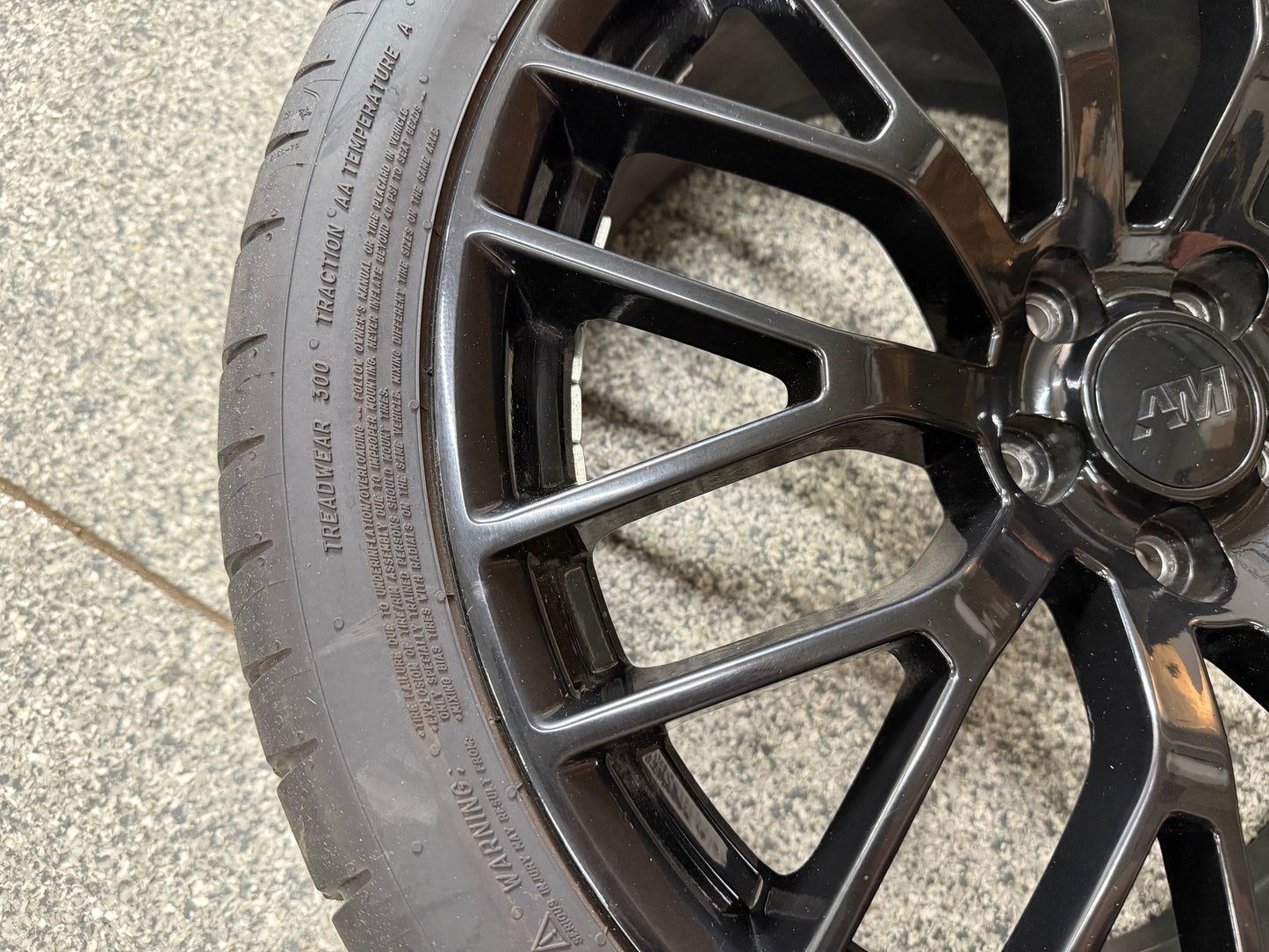 2015-2023 Ford Mustang GT 20x8.5" Wheel Rim PP1 265/35/20 Michelin AM Replica