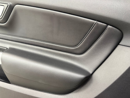 2018-2023 Mustang GT V6 EcoBoost LH RH Premium Leather Insert Door Panels Pair