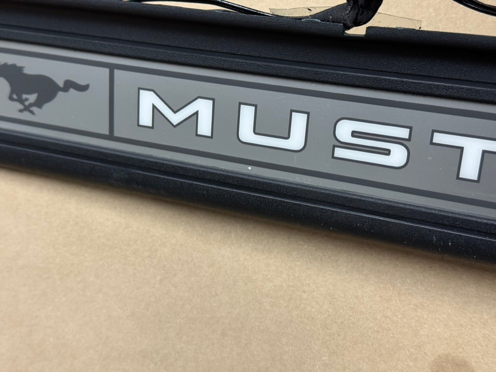 2015-2023 Ford Mustang "My Color" Sill/Scuff Plates Interior Trim Black