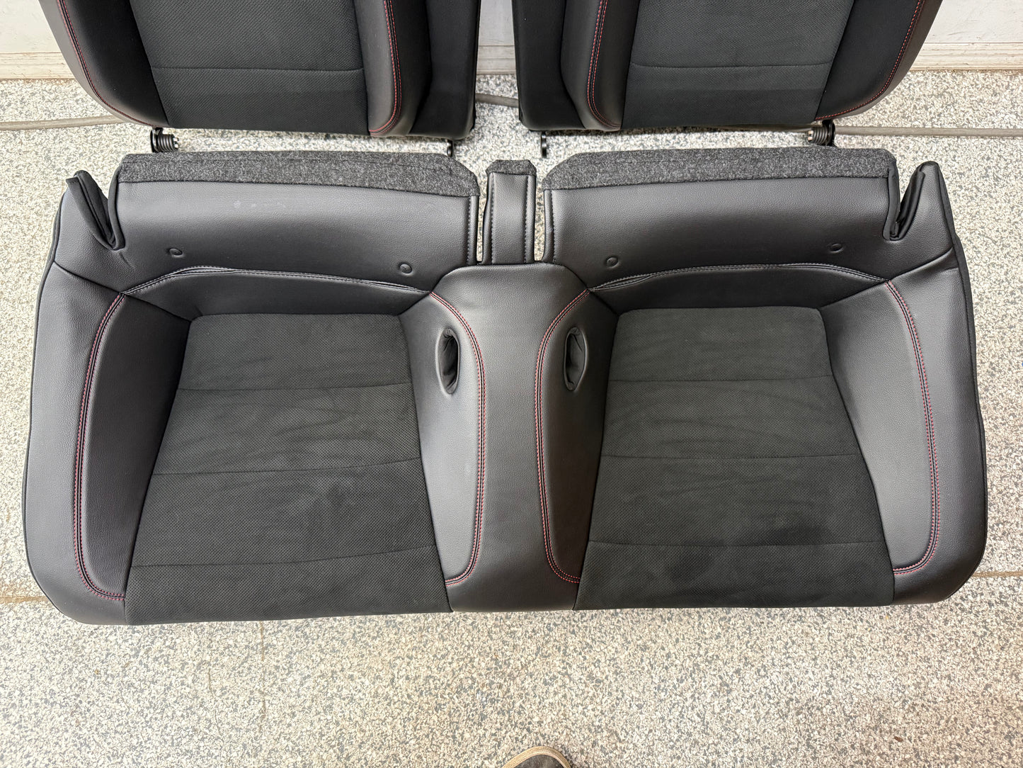 2018-2023 Ford Mustang GT California Special Front Rear Seats Black Red Stitch
