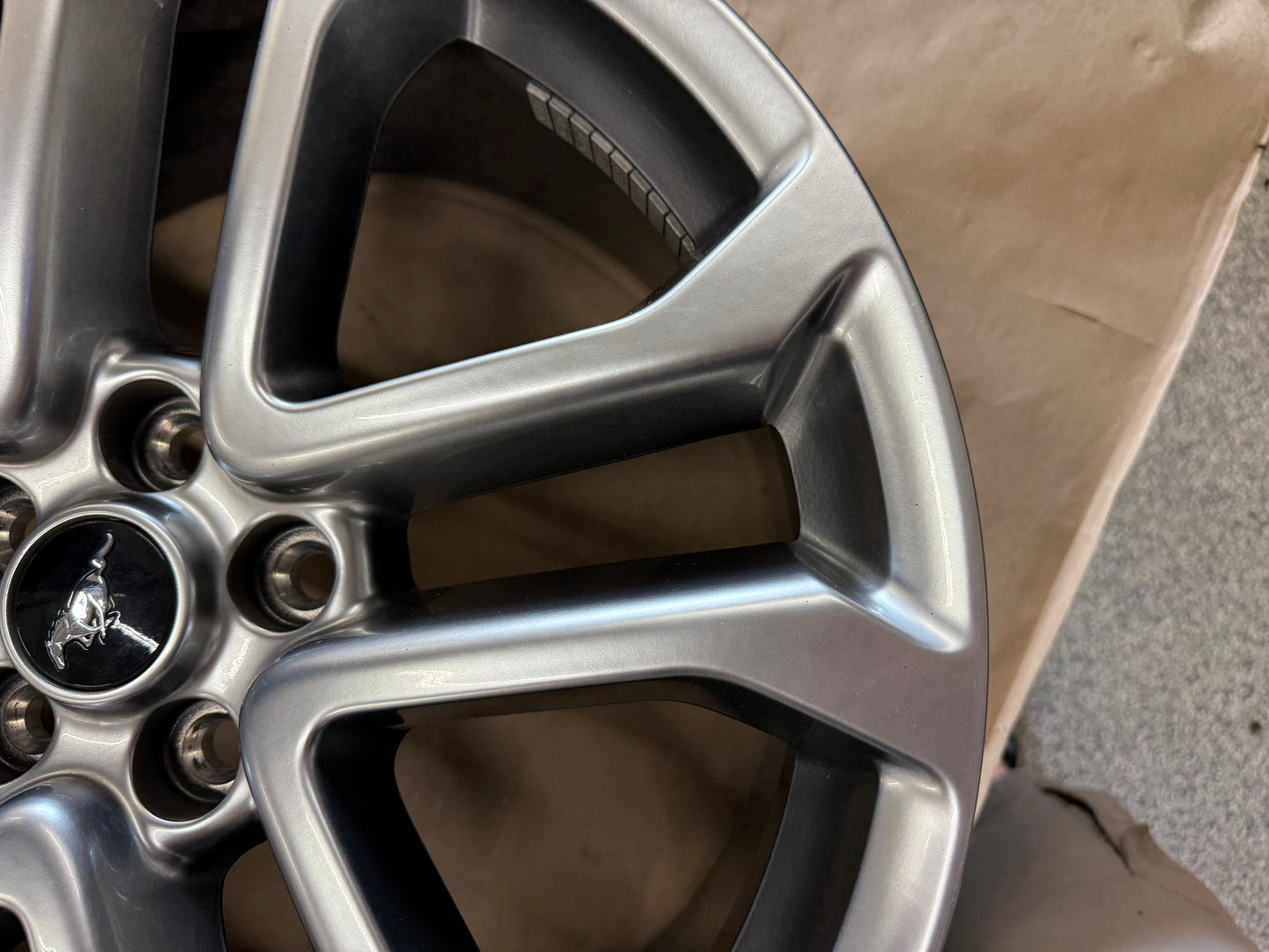 2015-2023 Ford Mustang GT Silver Wheel Rim 20x9"
