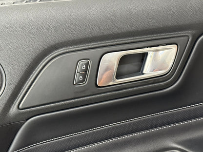 2018-2023 Mustang GT V6 EcoBoost LH RH Premium Leather Insert Door Panels Pair