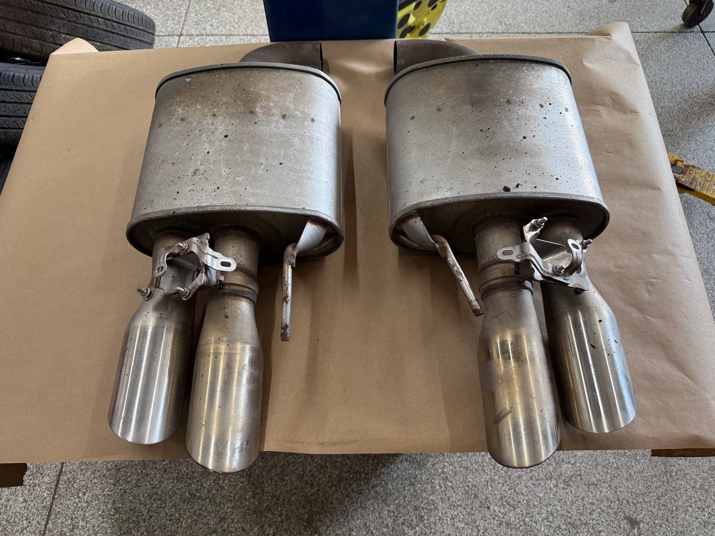 2024-2026 Ford Mustang GT Active Exhaust Quad Tip Mufflers