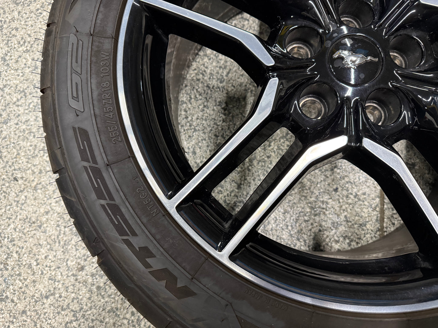 2018-2023 Ford Mustang GT 5.0 18x8" Wheel Rim Nitto NT555 255/45/18