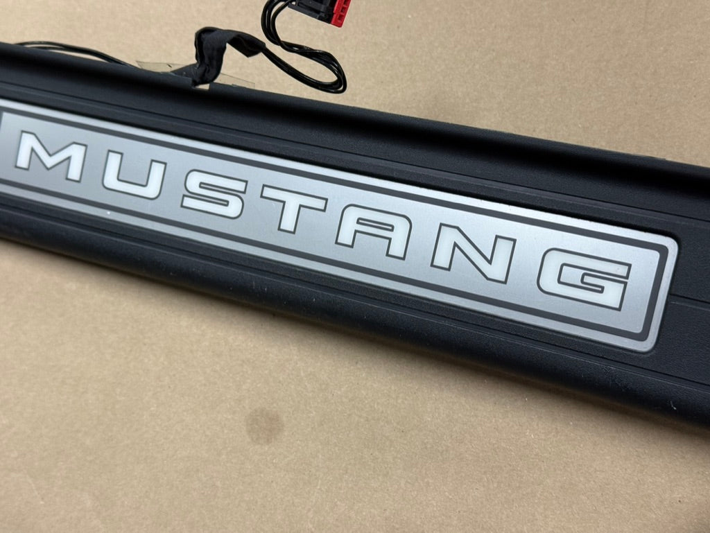 2015-2023 Ford Mustang "My Color" Sill/Scuff Plates Interior Trim Black
