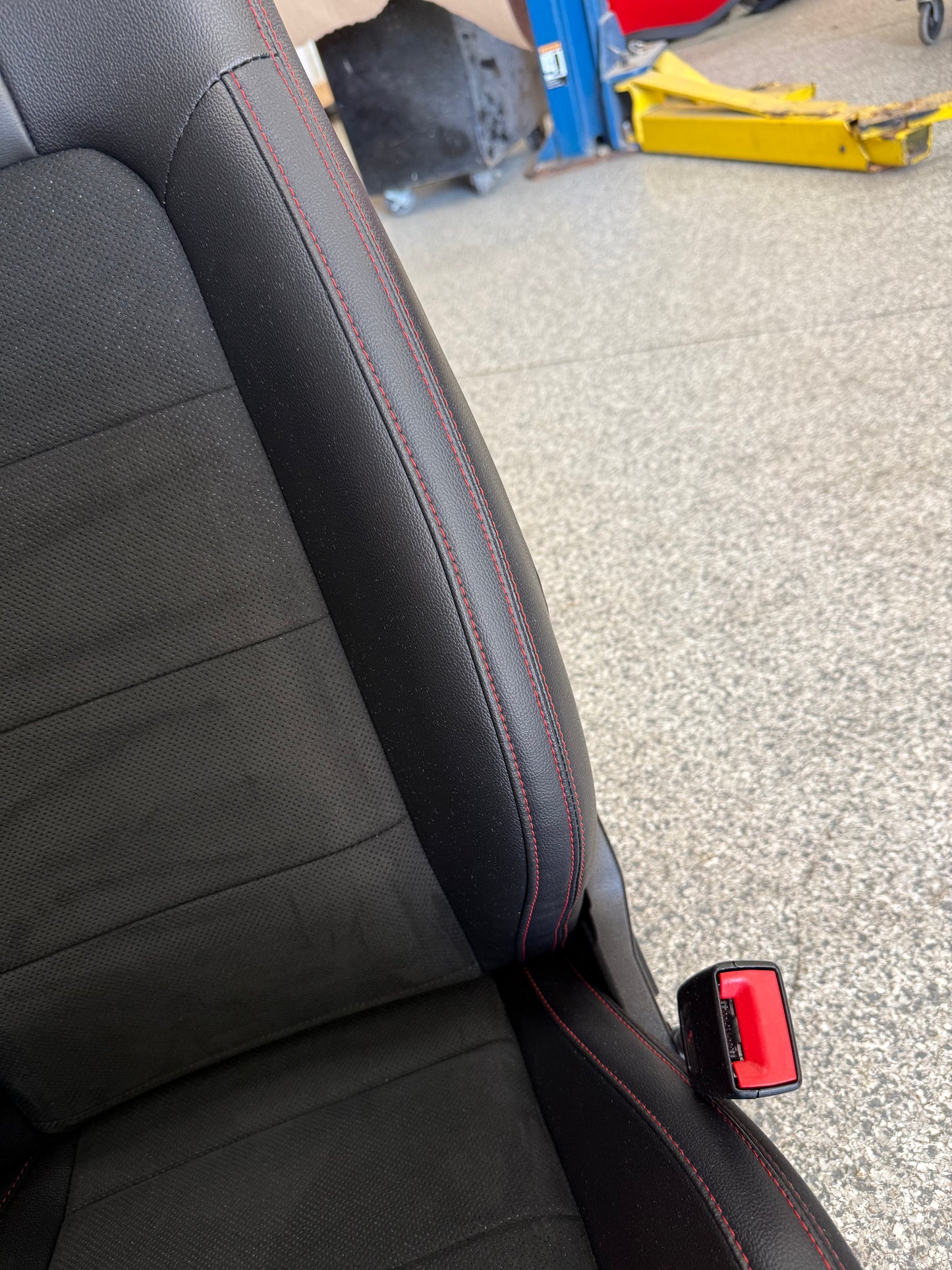 2018-2023 Ford Mustang GT California Special Front Rear Seats Black Red Stitch