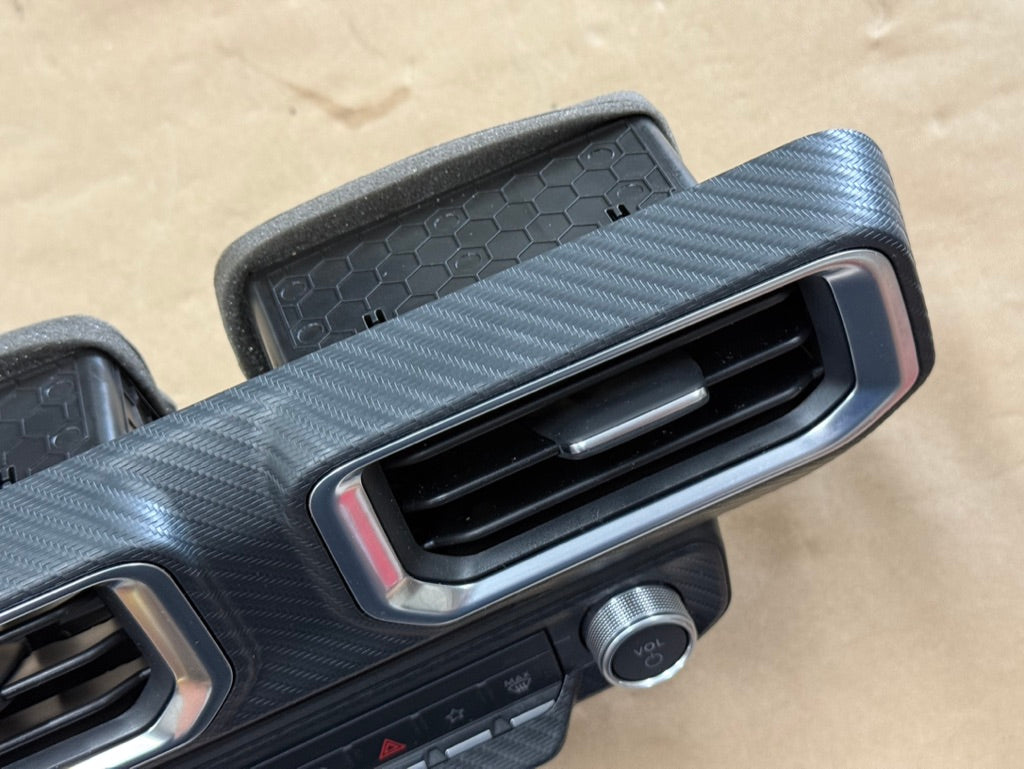 2024-2026 Ford Mustang S650 Center Dash Trim Air Vents Push Start Bezel Panel