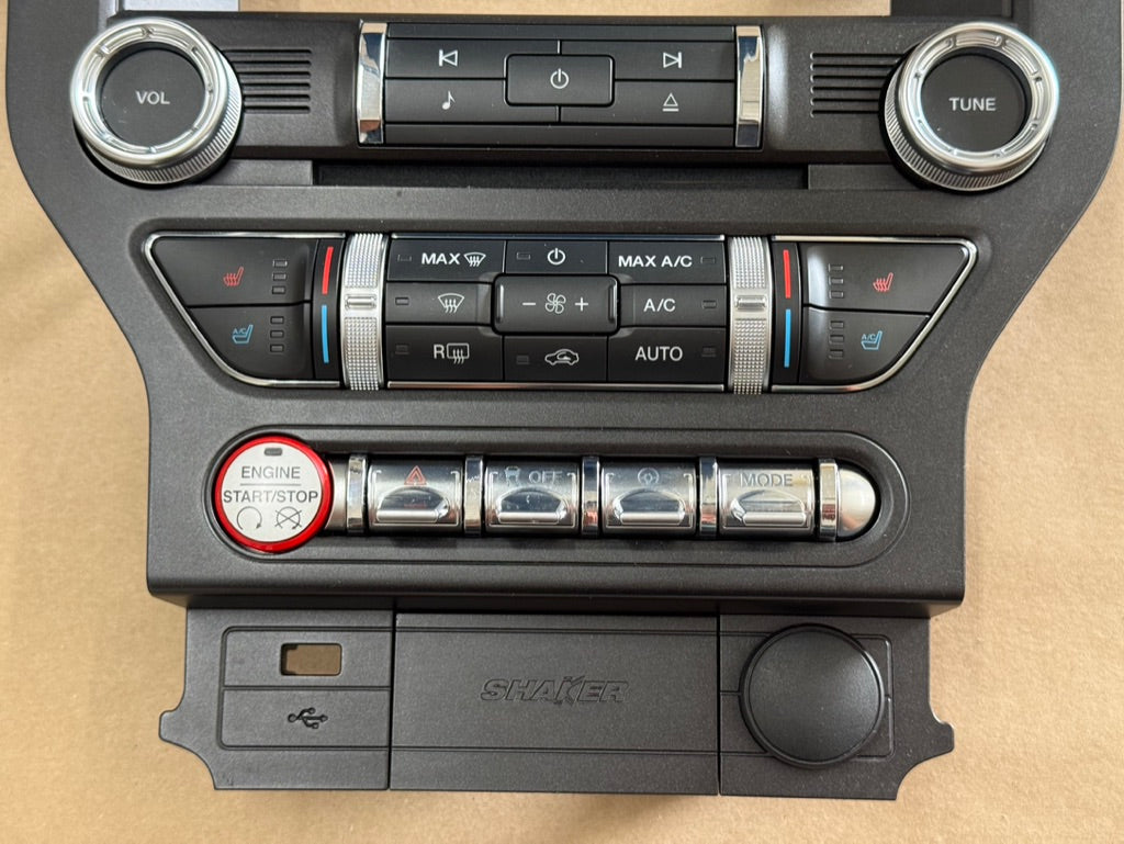 2015-2017 Ford Mustang GT Face Plate Premium Radio Trim Piece