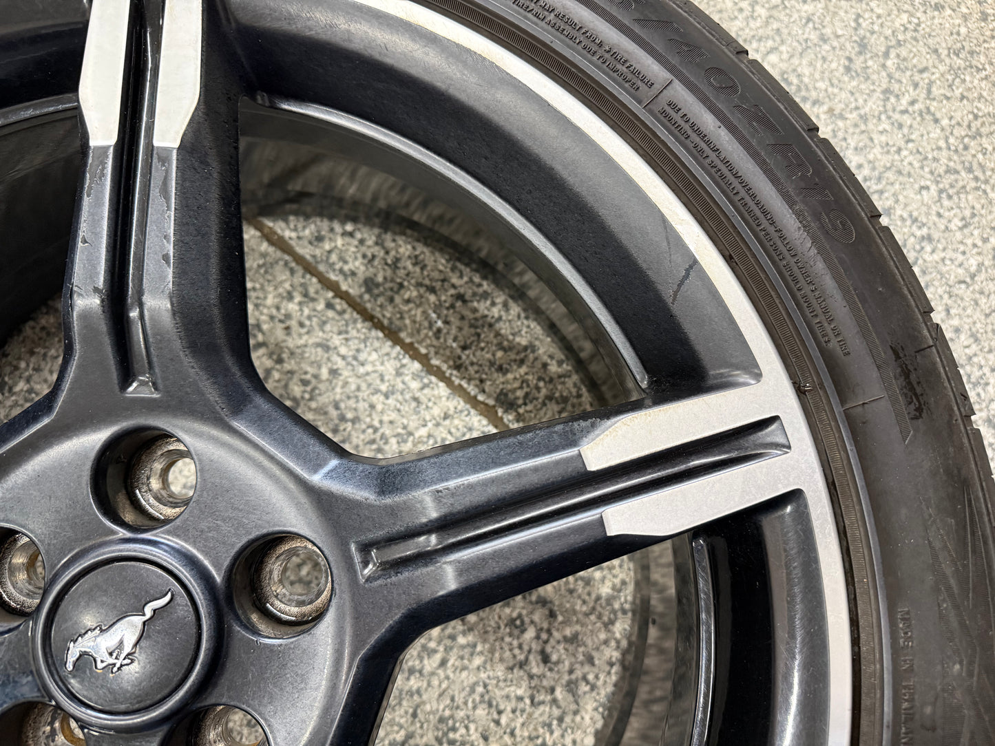 2015-2023 Ford Mustang California Special 19x8.5" Wheel Rim 255/40/19 Fortune