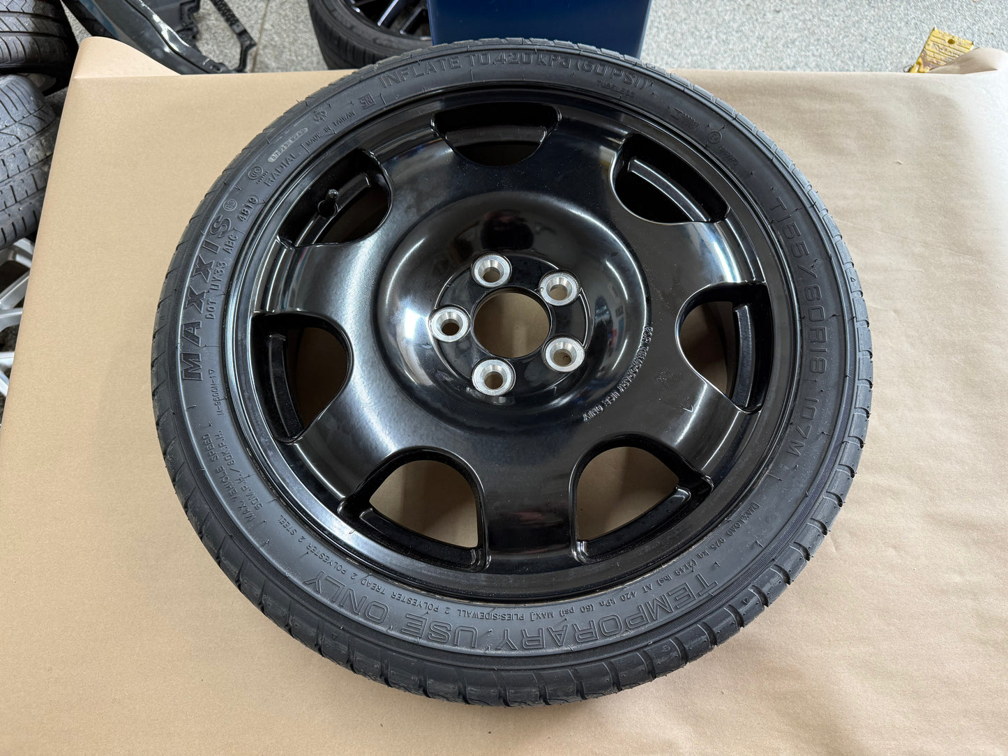2015-2026 Ford Mustang GT Spare Tire 155/60/18 "Black"