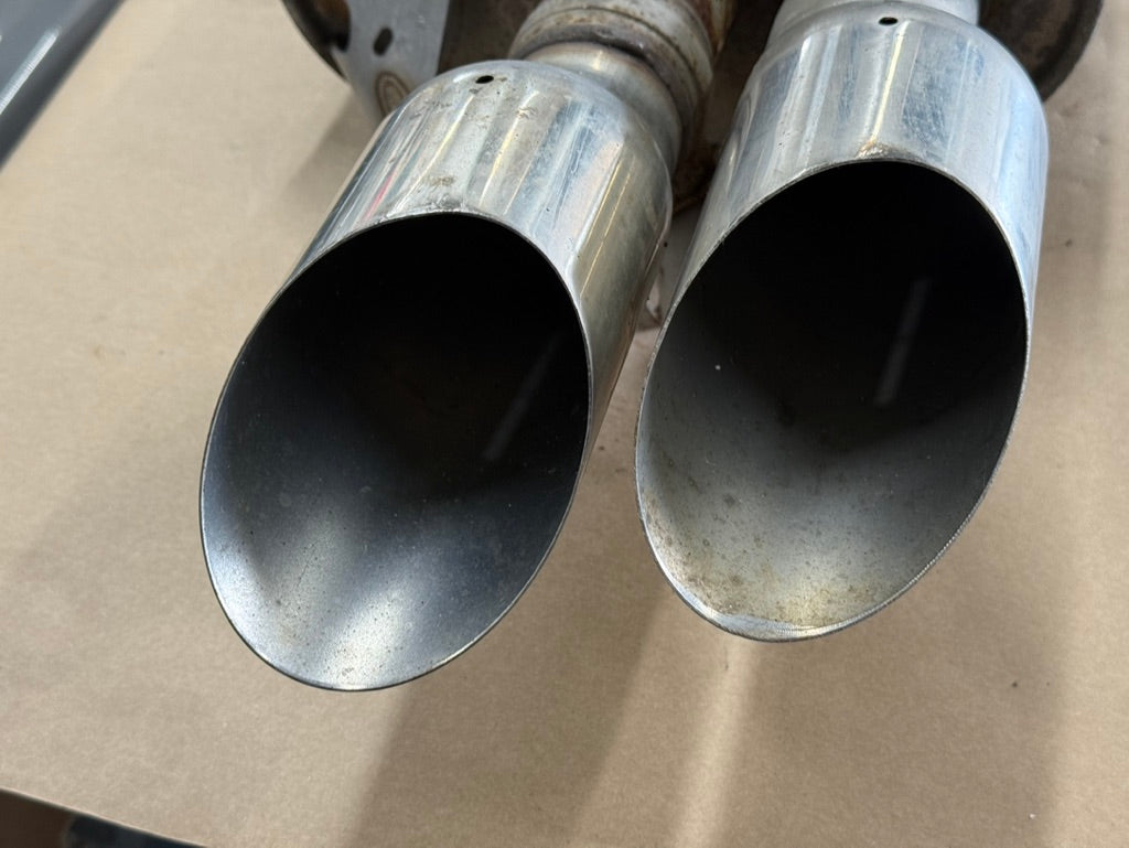 2018-2023 Ford Mustang GT Active Exhaust Quad Tip Mufflers