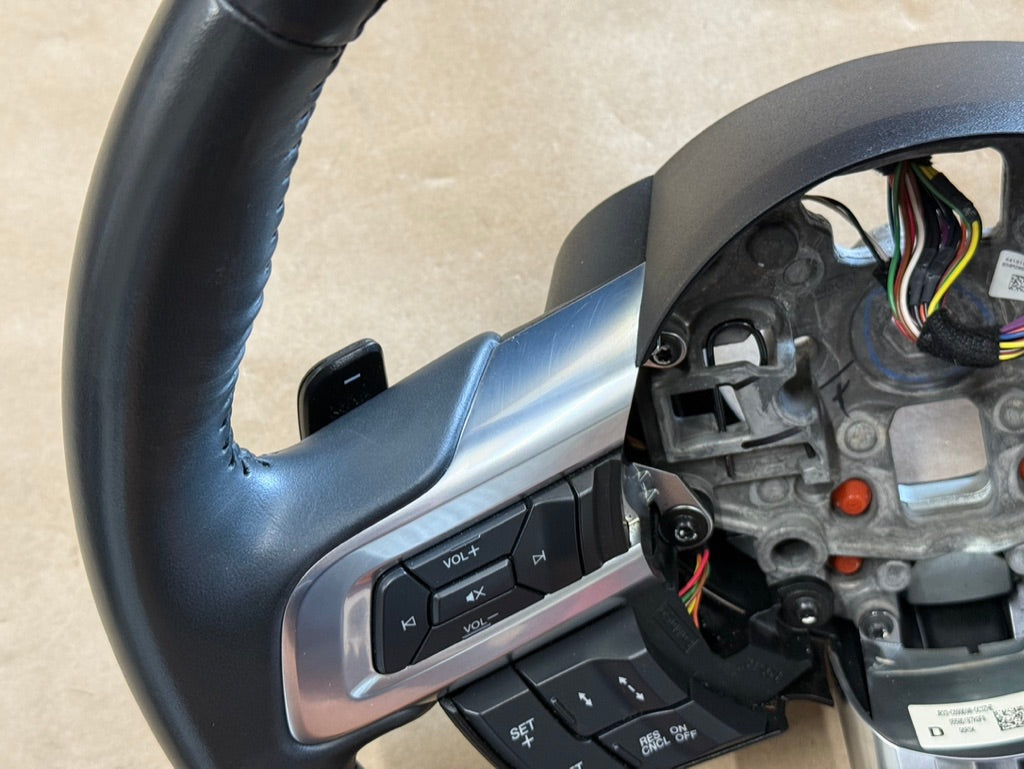 2018-2023 Ford Mustang Leather Steering Wheel Automatic Paddle Shifters
