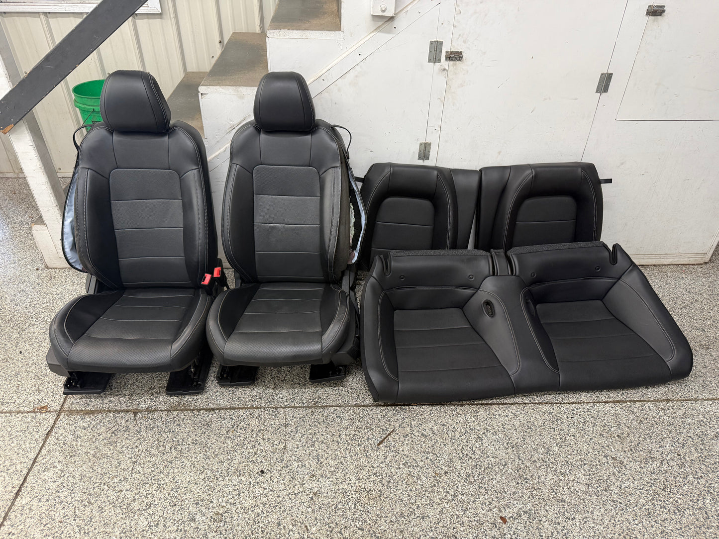 2018-2023 Ford Mustang GT Black Leather Coupe Front Rear Power Seats Heat Cooled
