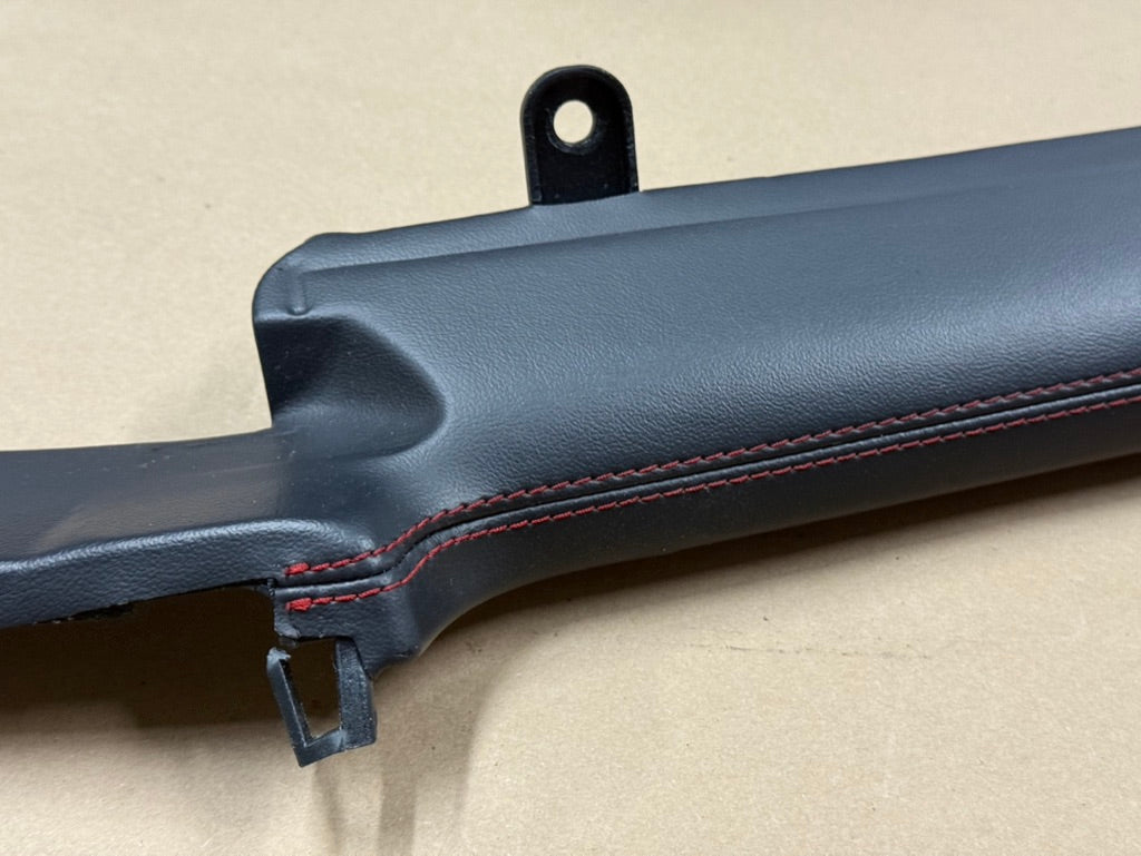 2024-2026 Ford Mustang S650 Dash Trim Leather Pieces RH LH "Red Stitching"