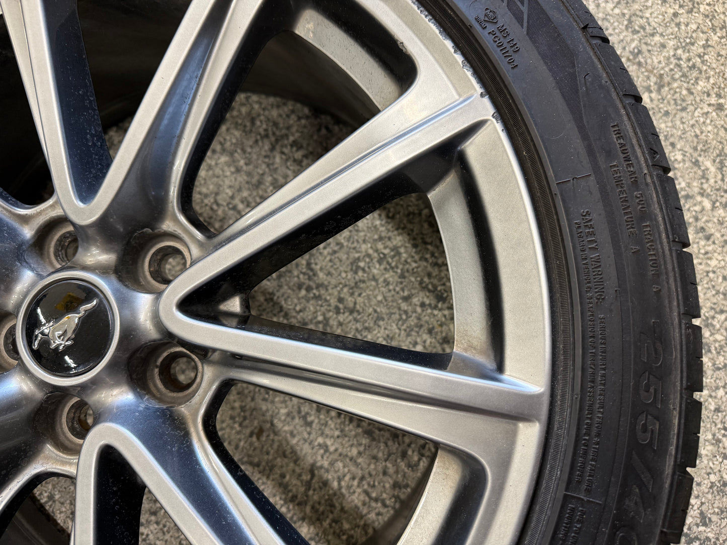 2015-2017 Ford Mustang GT Wheel Rim 19"x8.5" Fortune Viento 255/40/19