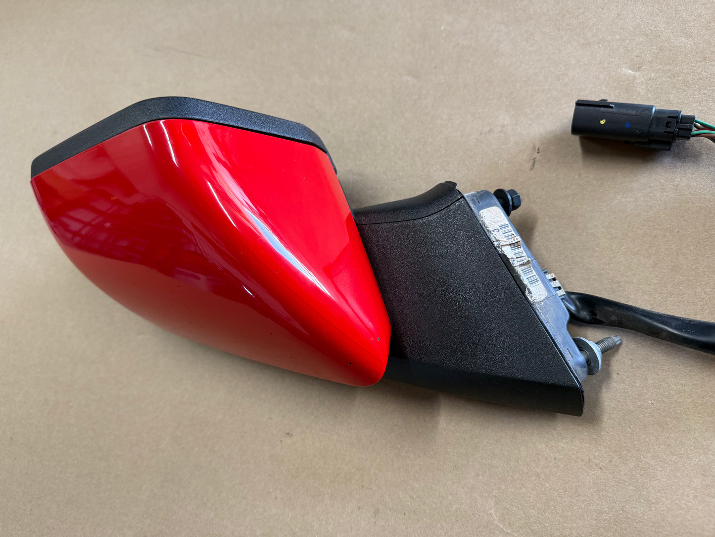2015-2020 Ford Mustang GT RH Passenger Side Mirror "Race Red"