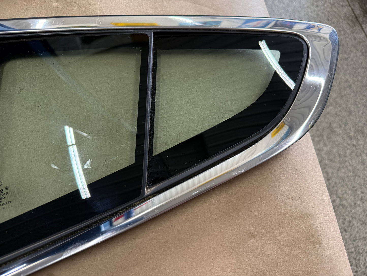 2015-2017 Ford Mustang GT Anniversary Stepped Quarter Glass Windows & Trim