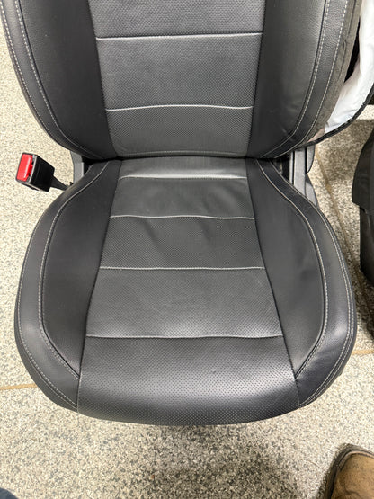 2015-2017 Ford Mustang GT Leather Front Rear Seats Black Heated/Cooled