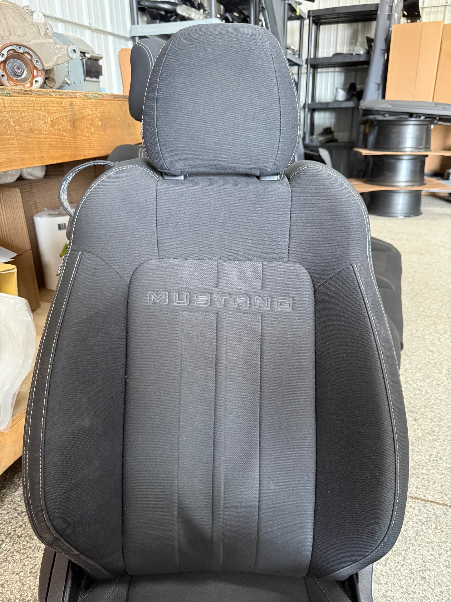 2018-2023 Ford Mustang GT Black Cloth Seats Coupe Front Rear Power Seats
