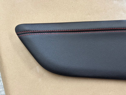 2018-2023 Mustang GT Center Console Top Interior Trim Pieces Leather Red Stitch