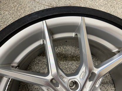 2015-2026 Mustang Niche Prodigy 5 20x9" Silver Wheel/Tire 275/30/20 Continental