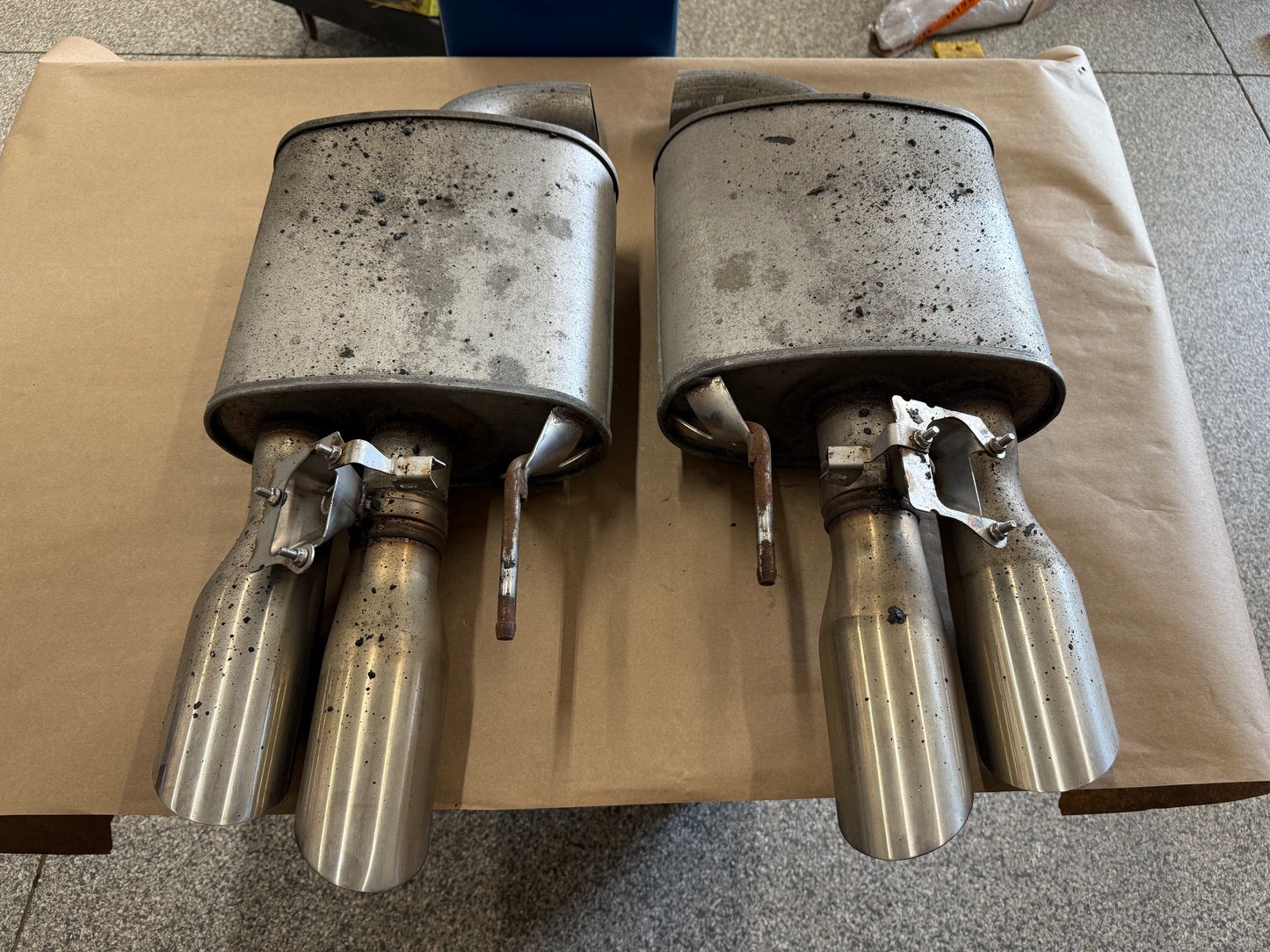 2018-2023 Ford Mustang GT Active Exhaust Quad Tip Mufflers