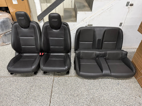2010-2015 Chevy Camaro SS Black Leather Seats Front & Rear Convertible