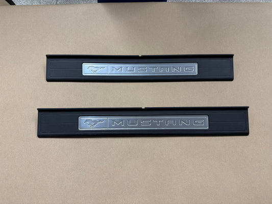 2015 Ford Mustang GT Anniversary Scuff Plates Interior Trim Black