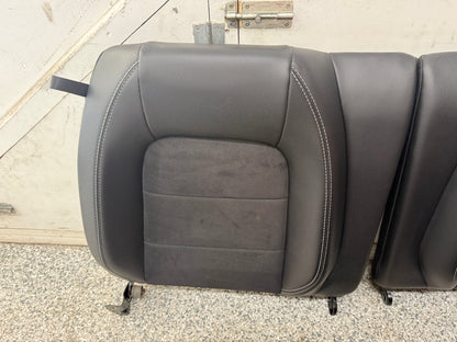 2018-2023 Ford Mustang GT Leather/Suede Set of Seats Black Heated/Cooled