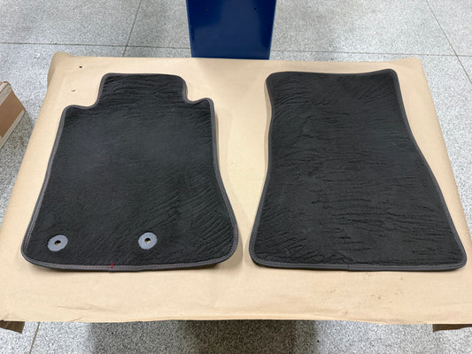 2024-2026 Ford Mustang GT Front Floor Mats Carpet "Red Stitch"