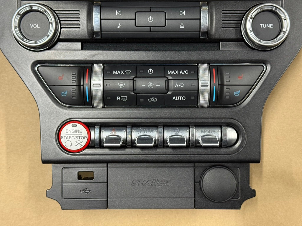 2015-2017 Ford Mustang GT Face Plate Premium Radio 8 inch Trim Piece