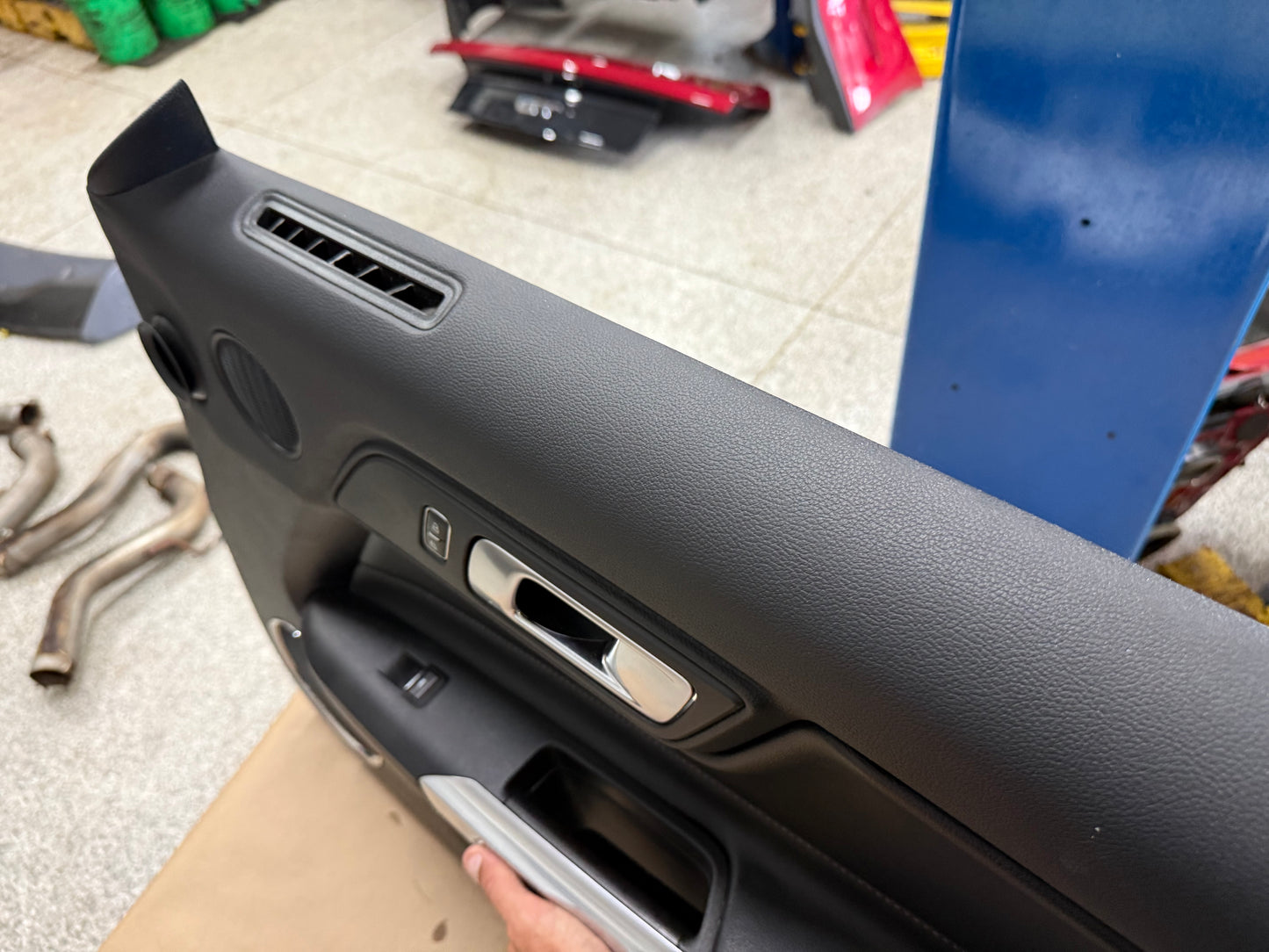 2018-2023 Mustang GT V6 EcoBoost RH Passenger Door Panel Leather Insert Soft