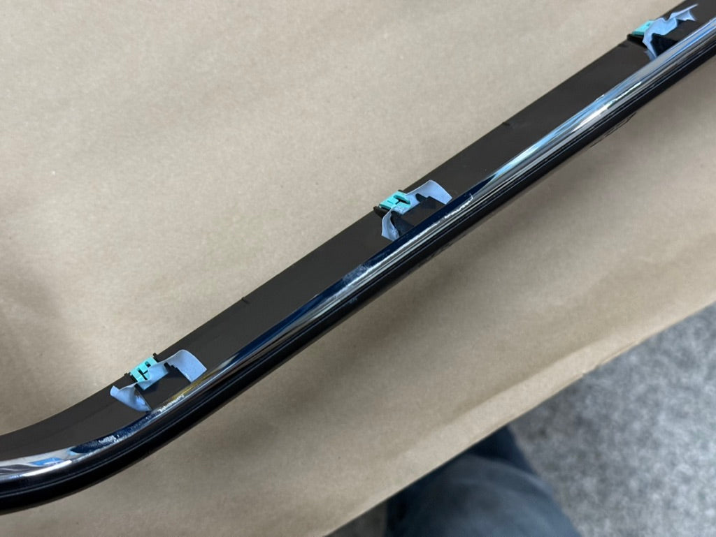 2023-2025 Ford F-250 Center Dash Radio Trim Surround Charcoal Metallic/Chrome