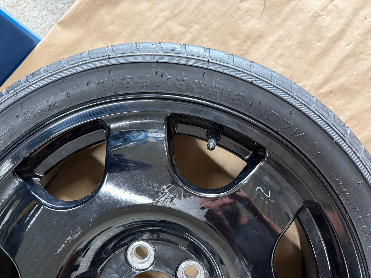 2015-2026 Ford Mustang GT Spare Tire 155/60/18 "Black"