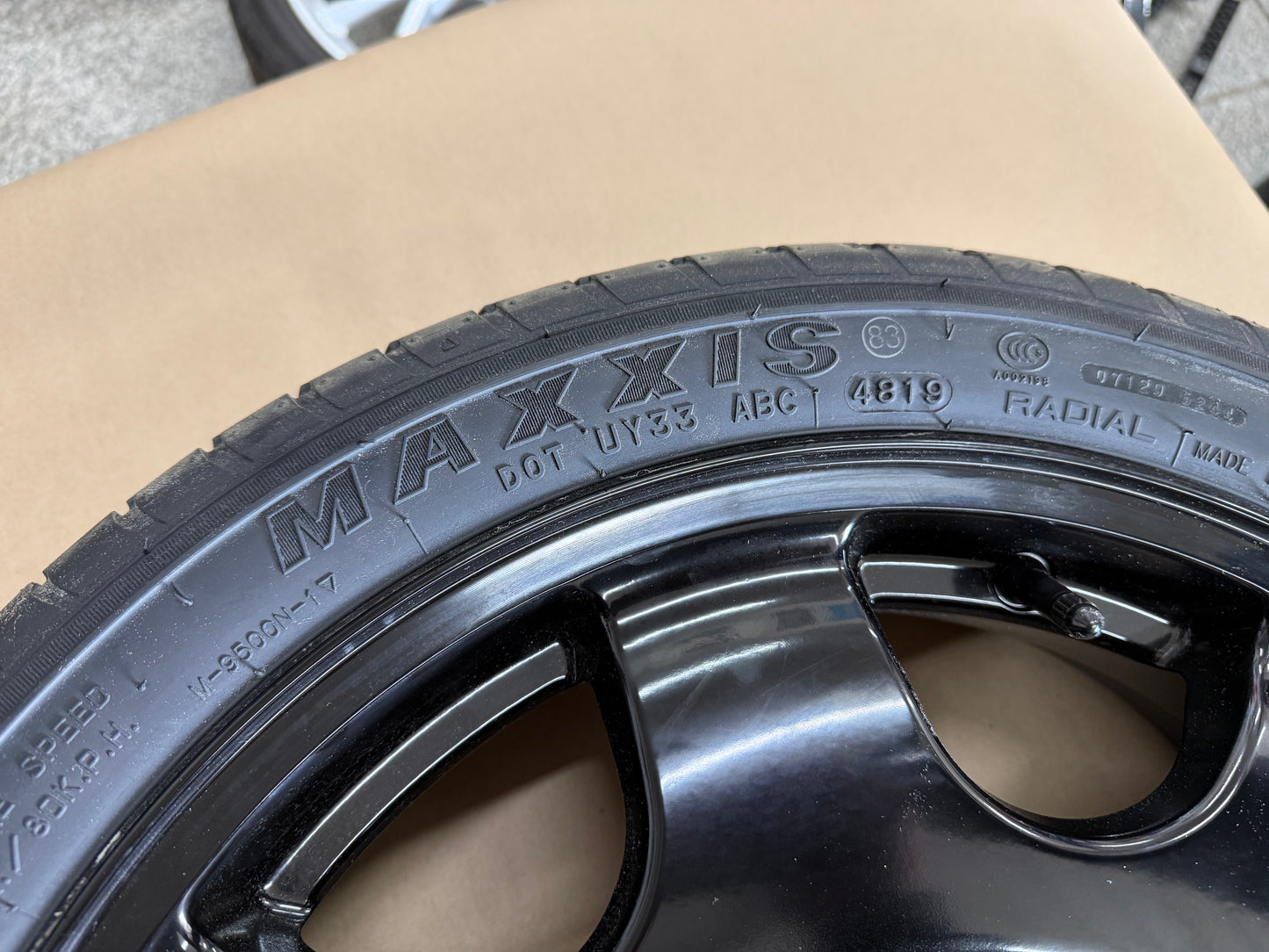 2015-2026 Ford Mustang GT Spare Tire 155/60/18 "Black"