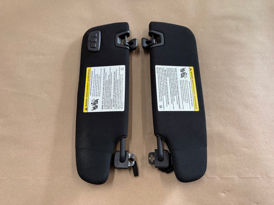 2015-2023 Ford Mustang Coupe Sun Visors Pair "Home Link"