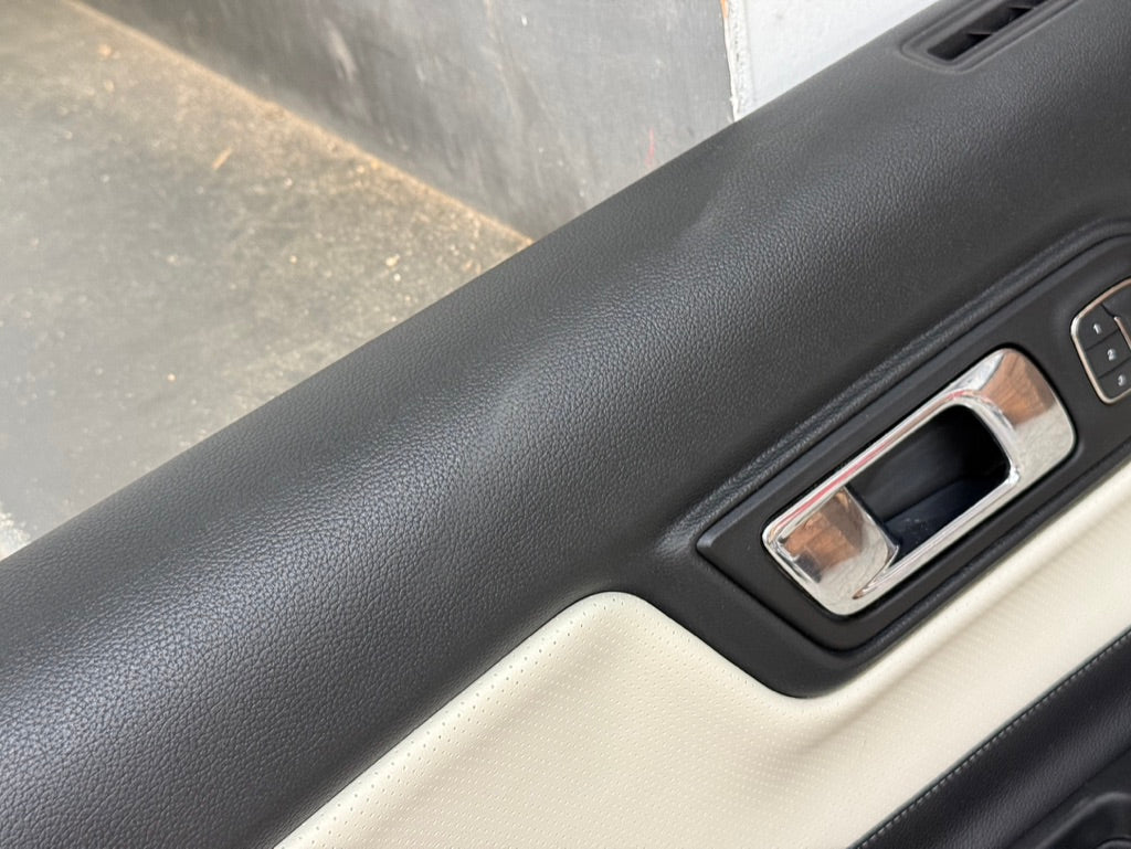 2015-2017 Ford Mustang 50th Anniversary Premium Leather Door Panels Pair