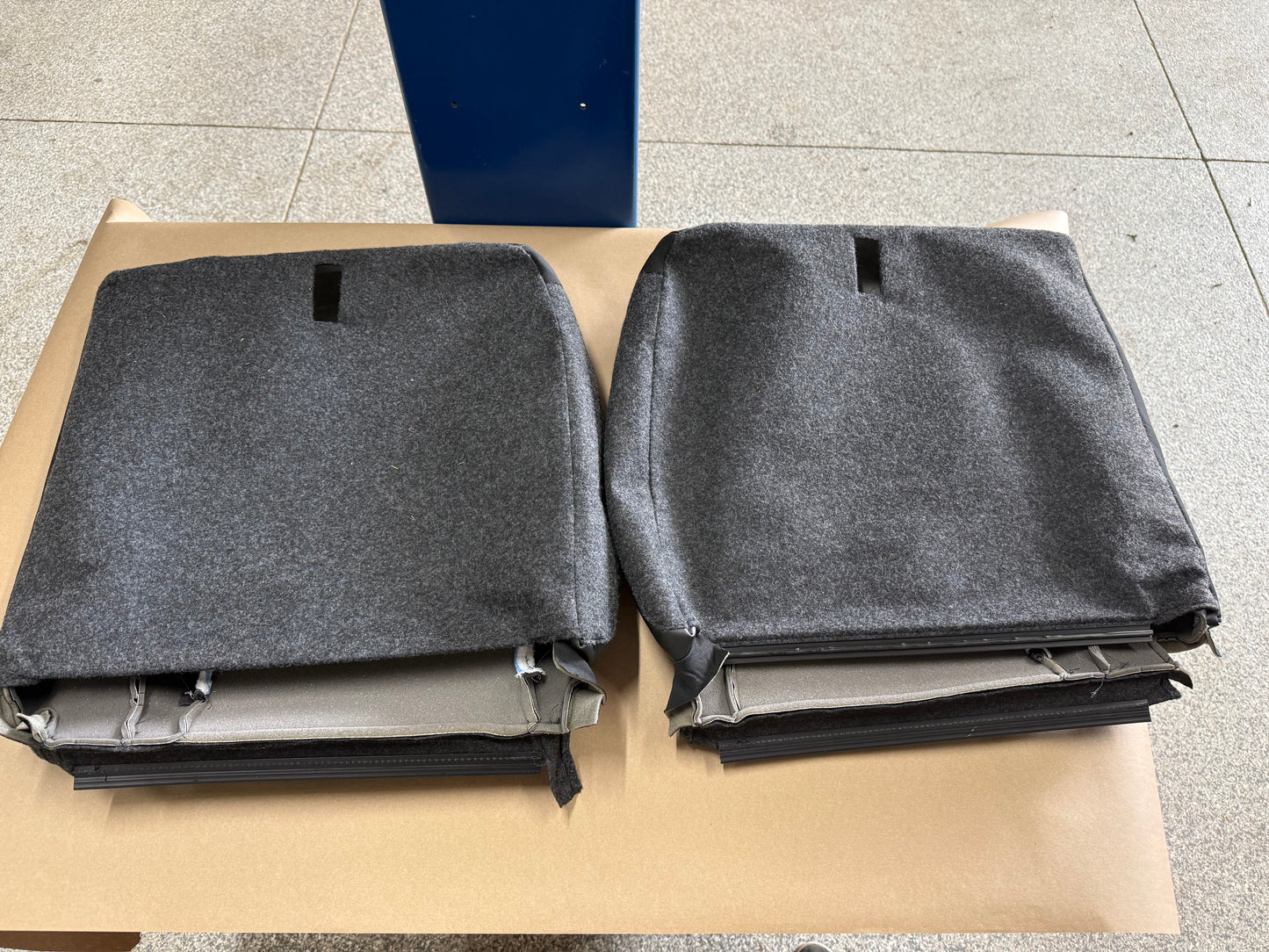 2018-2023 Ford Mustang GT Black Leather Coupe Rear Seat Covers