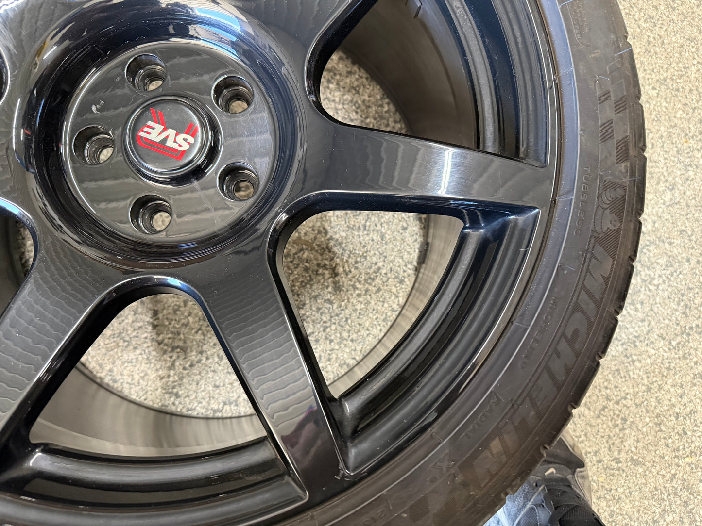 2015-2026 Mustang SVE R350 19x11" Wheel Tire 305/35/19 Michelin Pilot SS