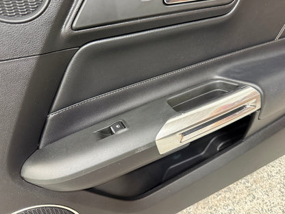 2015-2017 Ford Mustang GT V6 EcoBoost LH RH Leather Insert Door Panels Pair