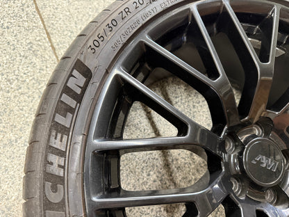 2015-2023 Ford Mustang GT 20x10" Wheel Rim PP1 305/30/20 Michelin AM Replica