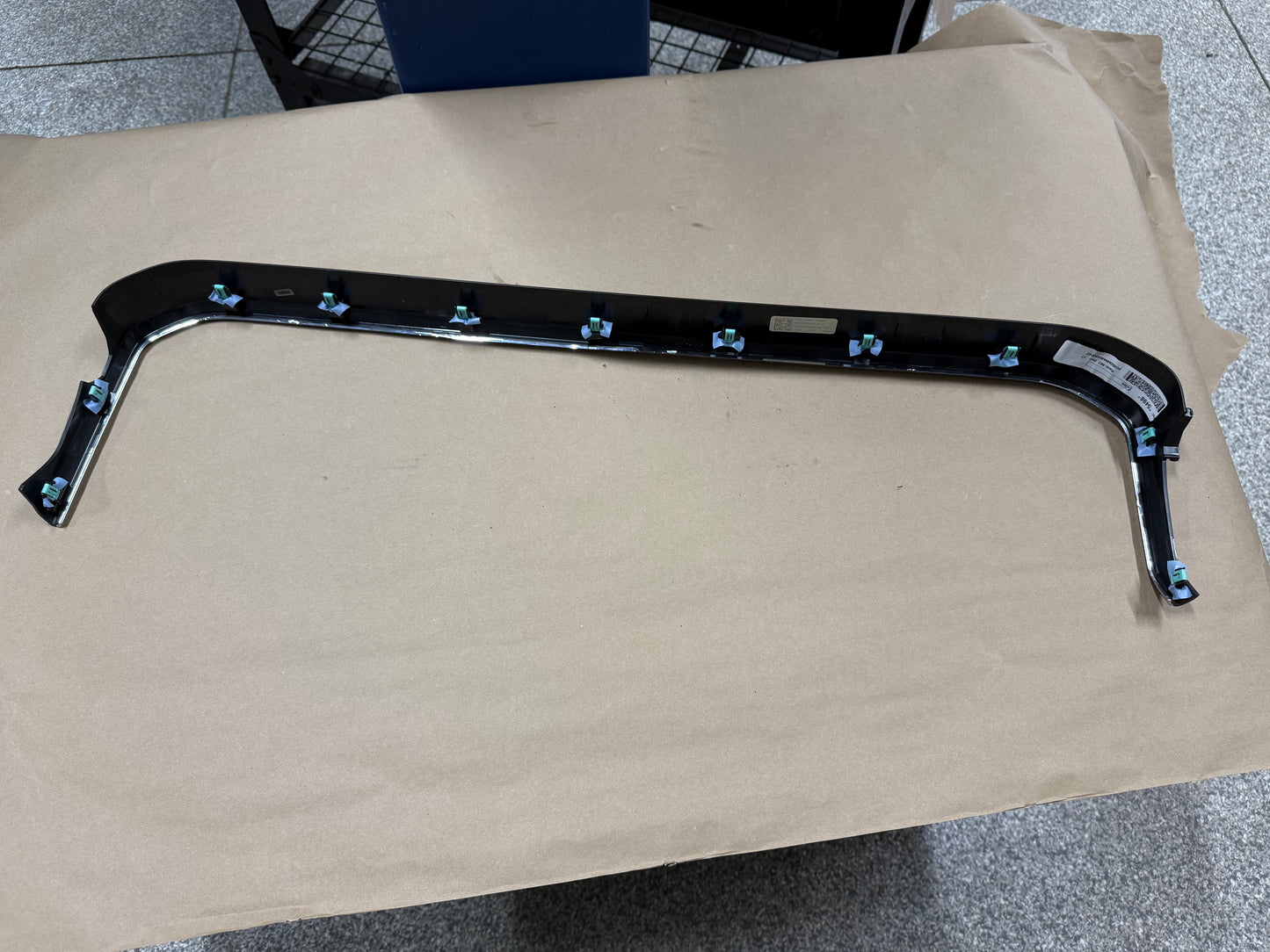 2023-2025 Ford F-250 Center Dash Radio Trim Surround Charcoal Metallic/Chrome