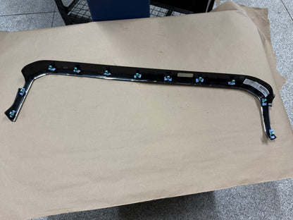 2023-2025 Ford F-250 Center Dash Radio Trim Surround Charcoal Metallic/Chrome