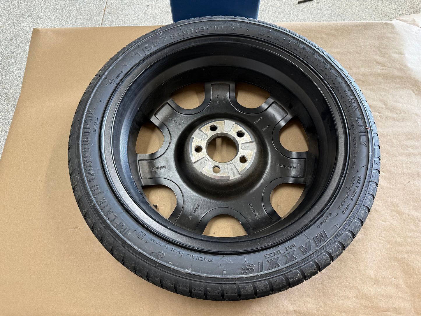 2015-2026 Ford Mustang GT Spare Tire 155/60/18 "Black"