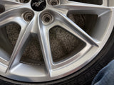 2015-2023 Ford Mustang GT Silver Wheel Rim 19"x8.5" Goodyear Assurance 255/40/19