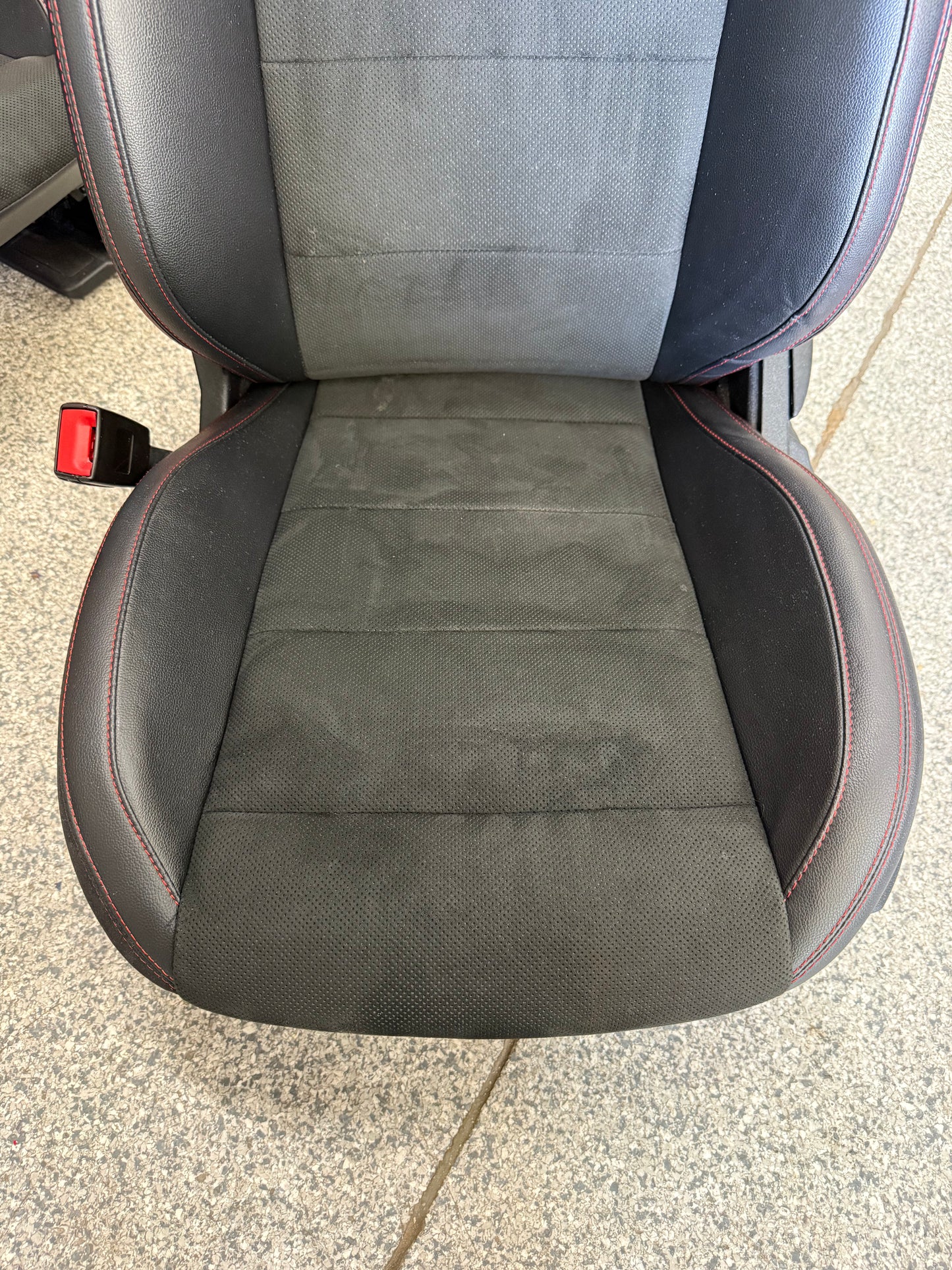 2018-2023 Ford Mustang GT California Special Front Rear Seats Black Red Stitch