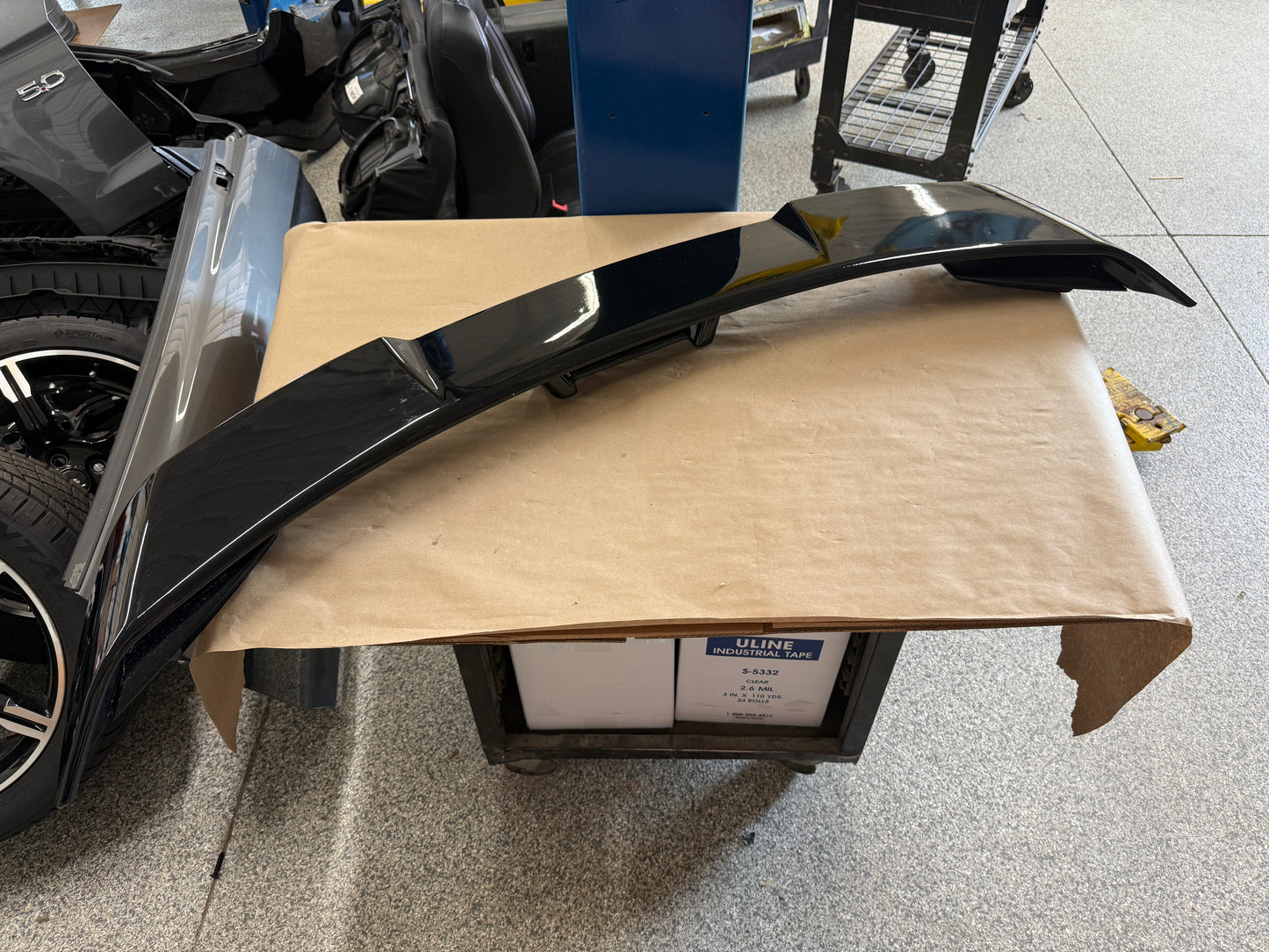 2018-2023 Ford Mustang GT EcoBoost Rear Trunk 4-Post Spoiler "Black" Aftermarket
