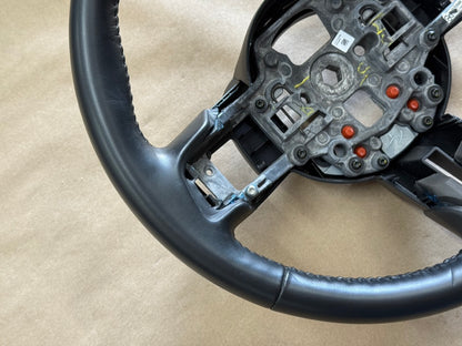 2018-2023 Ford Mustang Bare Leather Steering Wheel Black "Auto"
