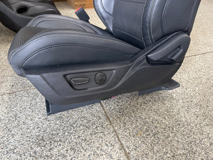 2024-2026 Ford Mustang GT Black Leather Coupe Front & Rear Seats